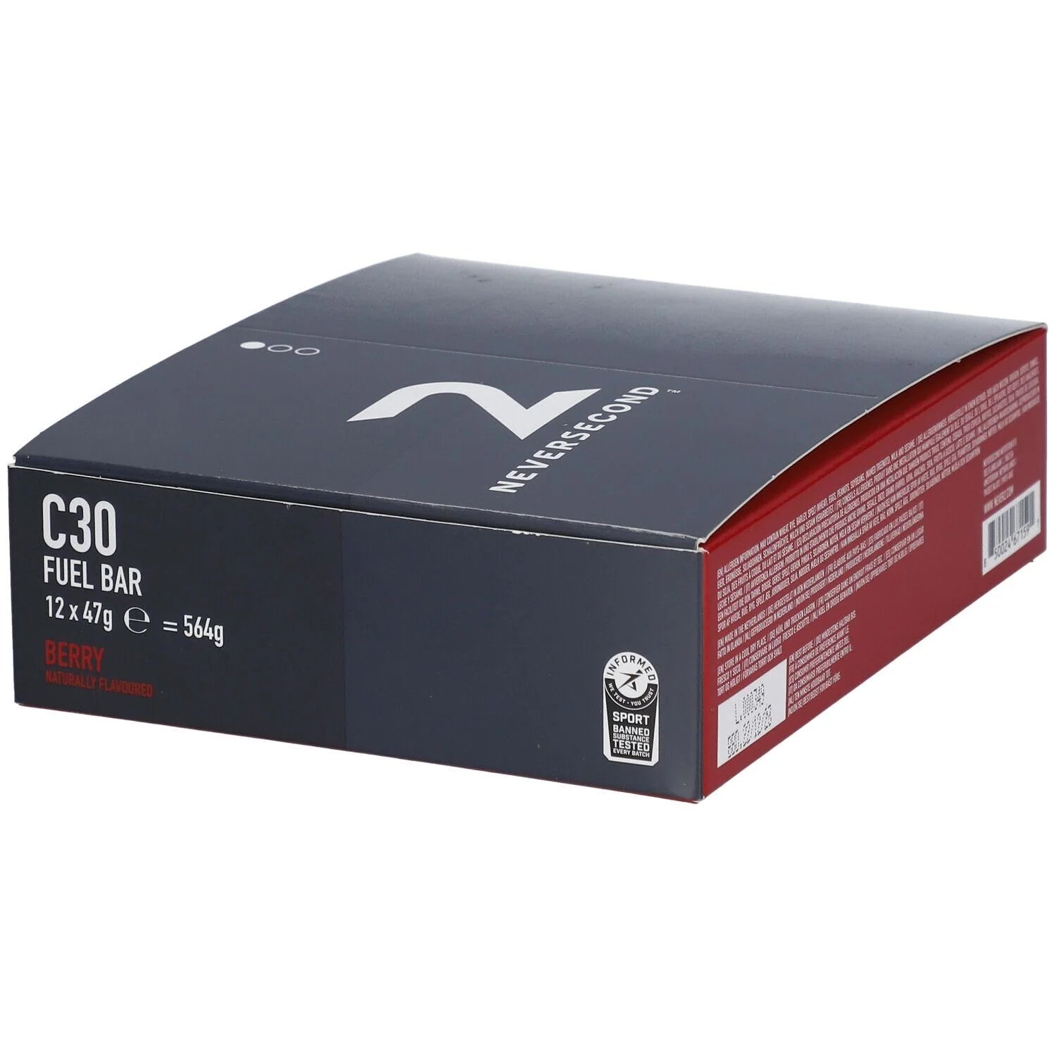 Boite de 12 barres C30 Fuel - 12x45g - Neversecond