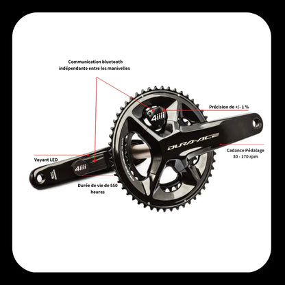 Pédalier capteur de puissance PRECISION 3+ PRO Dura-Ace R9200, 52-36T