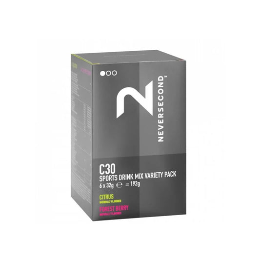 Boisson Neversecond boite de 6 sachet de boisson d'effort C30 Citrus / Forest berry 6x32gr