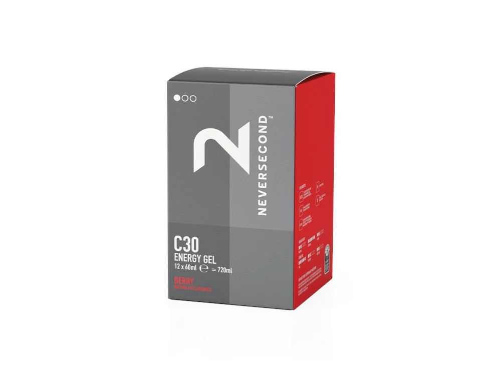 Boite de 12 energy gel C30 - Neversecond